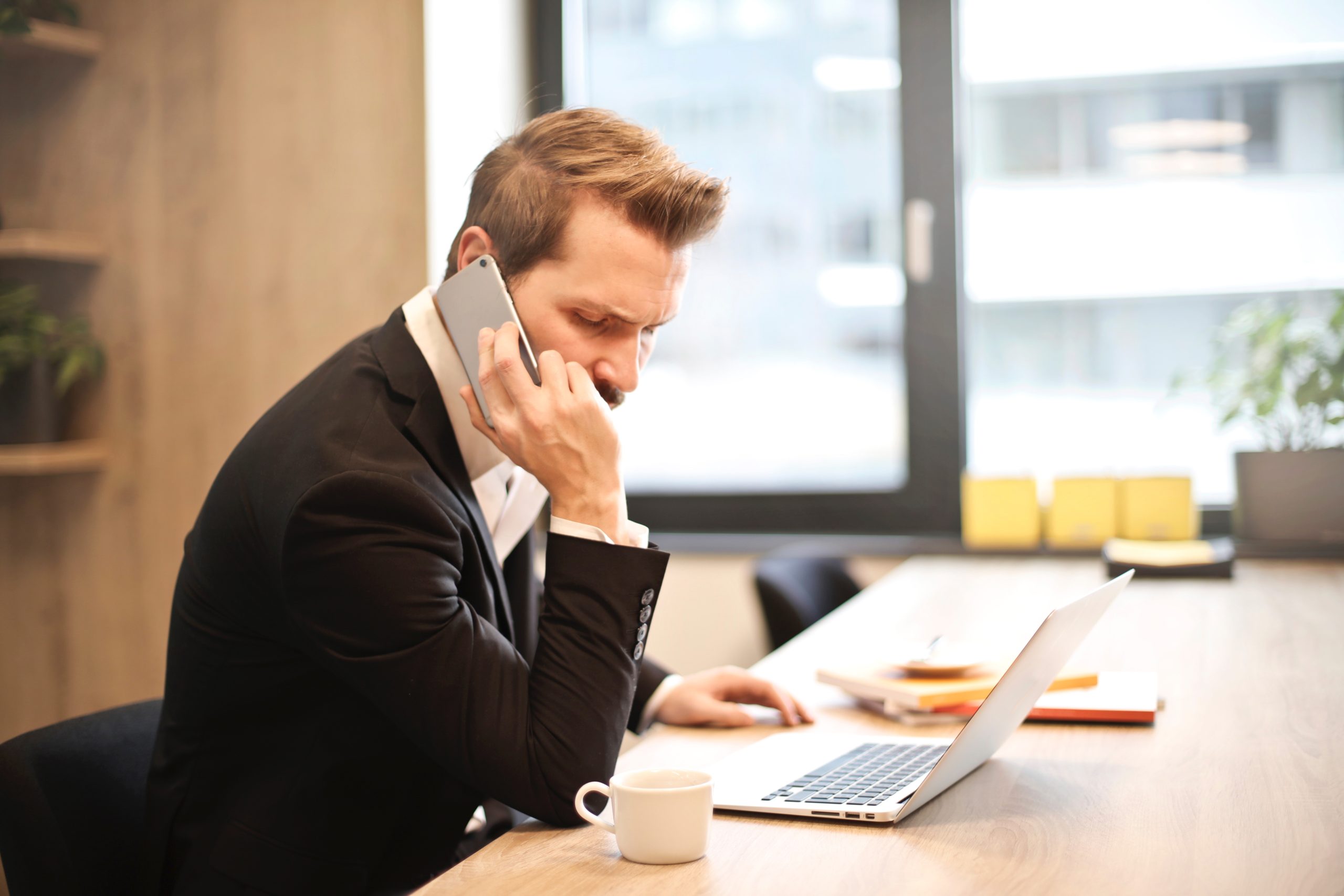 Media buyer on mobile phone