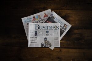 Pile of newspapers