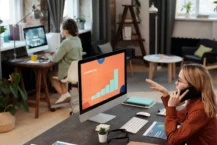 Why is Advertising Important? People in an office setting sitting at their desk working hard
