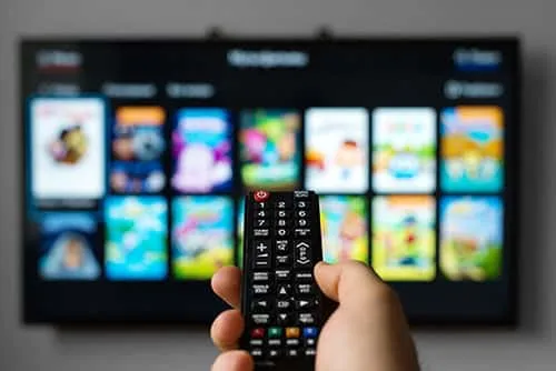 tv and remote - to represent ott advertising