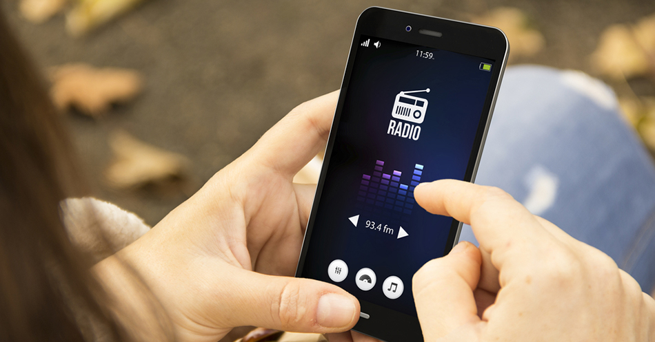 Radio Advertising Trends: Person listening digital podcasts